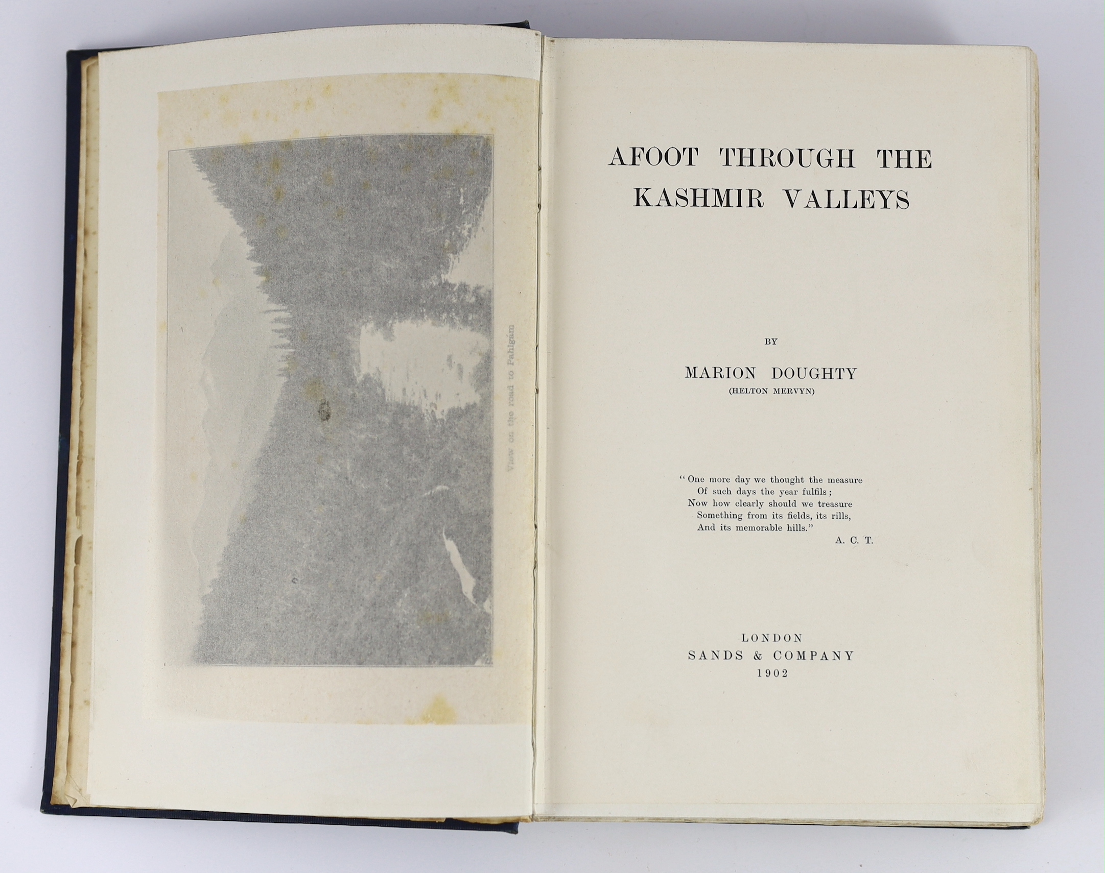 Waddell, L. Austine - Lhasa and its Mysteries: with a record of the expedition of 1903-1904. 4th edition. coloured frontis., 85 photo. plates, 7 maps (3 folded) and text illus.; publisher's coloured pictorial cloth (with